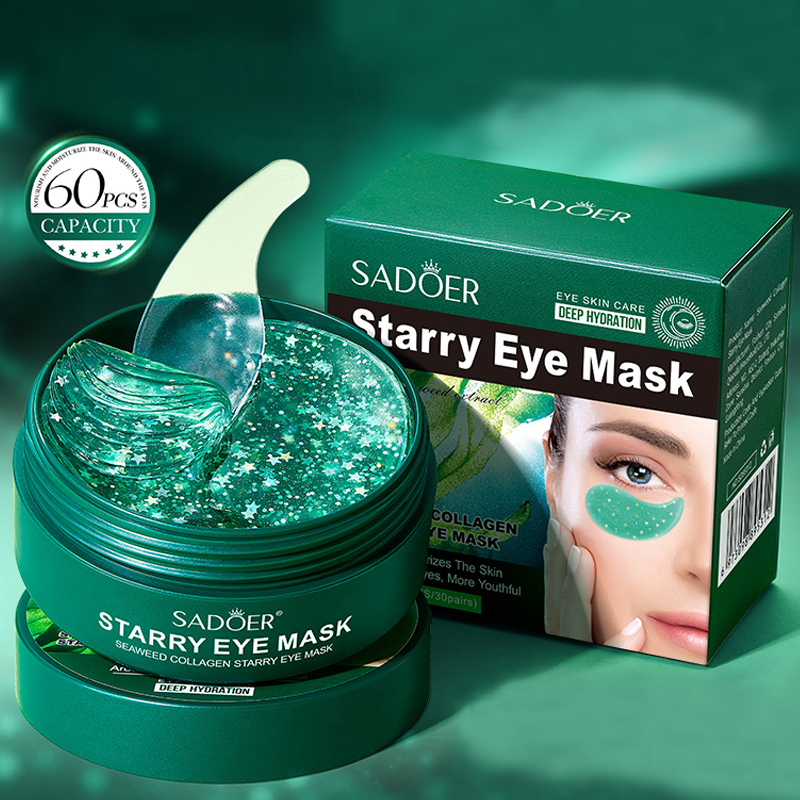 Eye Pad Collagen - 60 pieces/box Seaweed Collagen Eye Mask,