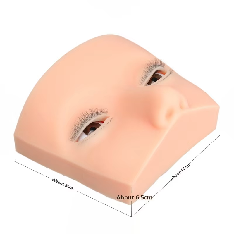 Eyelash Extension Open Eye - 4 Layered Mannequin Head for Eyelash