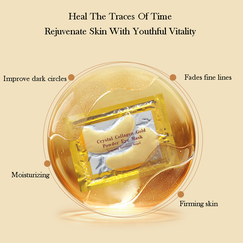 10/20pcs Golden Crystal Collag - Eye Pad Collagen 评论和价格