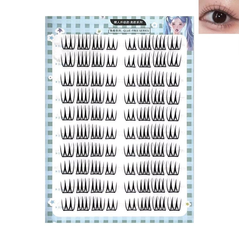 Korean Style Self Adhesive Fal - Eyelash Extension No 8 评论和价格
