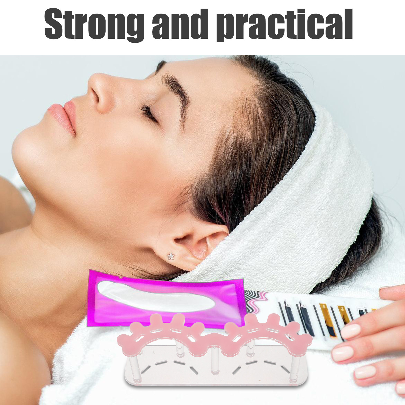 8-Slot Acrylic Lash Tweezer Ho - Eyelash Extension No 8 评论和价格