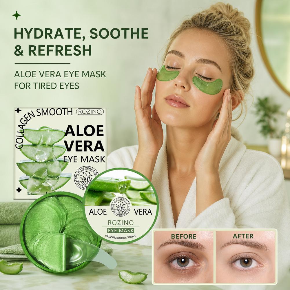60pcs Aloe Vera Collagen Eye M - Eye Pad Collagen 评论和价格