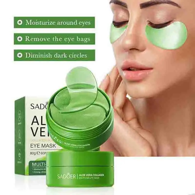 60pcs Aloe Vera Collagen Eye M - Eye Pad Collagen 评论和价格