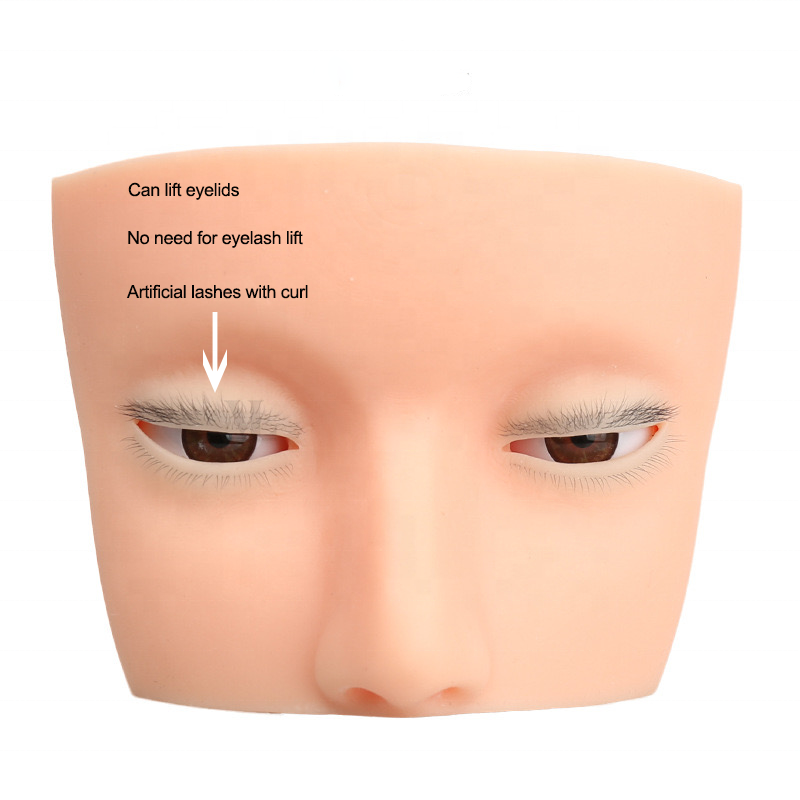 Hot 4-Layer Mini Mannequin | O - Eyelash Extension Open Eye 评论和价格