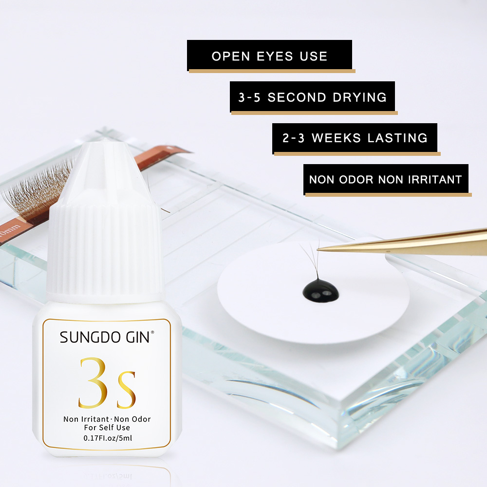 Eyelash Extension Glue 3S Fast - Eyelash Extension Open Eye 评论和价格