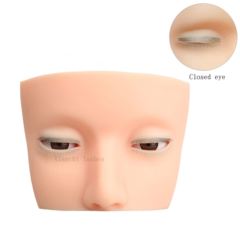 4 Layered Mannequin Head for E - Eyelash Extension Open Eye 评论和价格