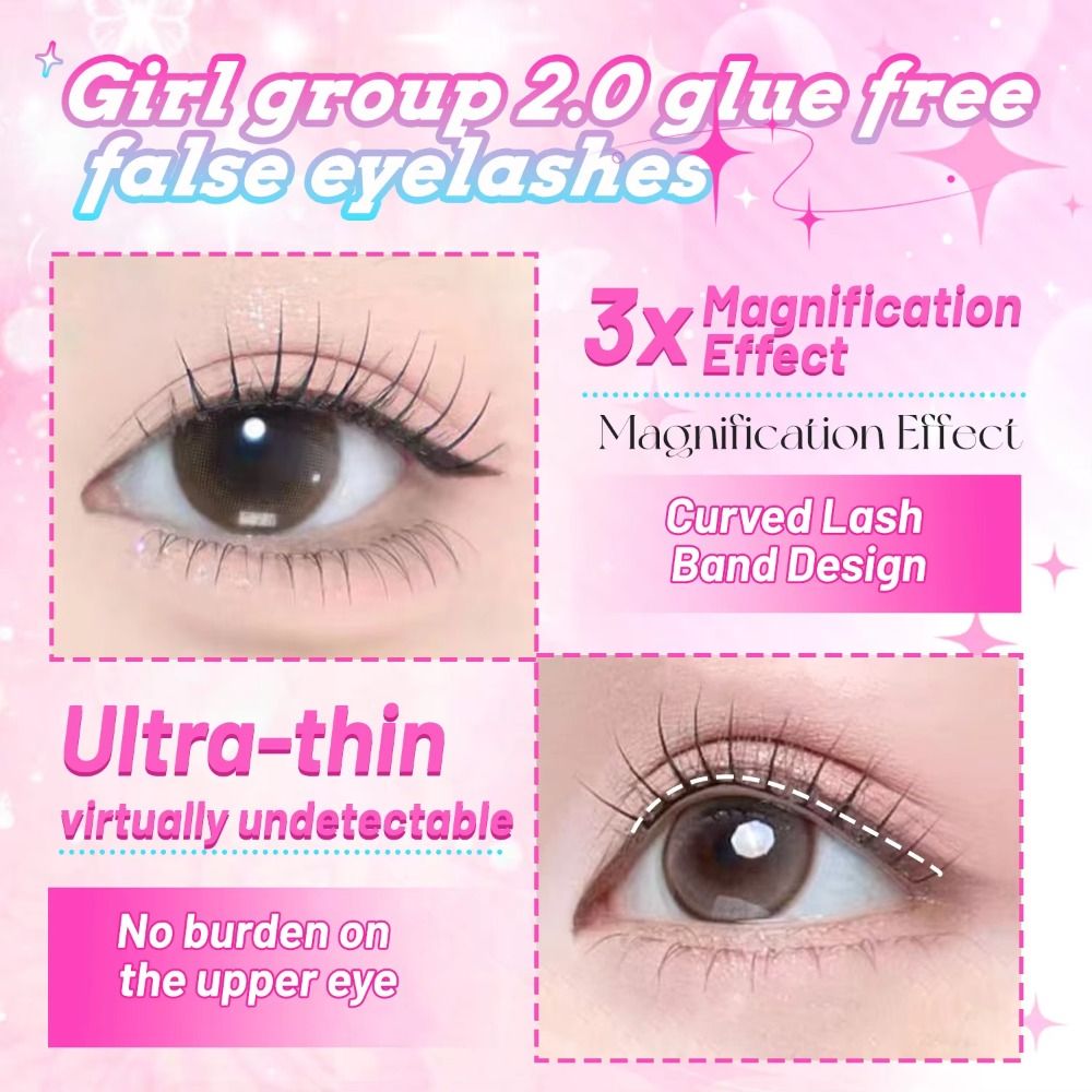 24 Rows 8-13mm Length False Ey - Eyelash Extension No 8 评论和价格