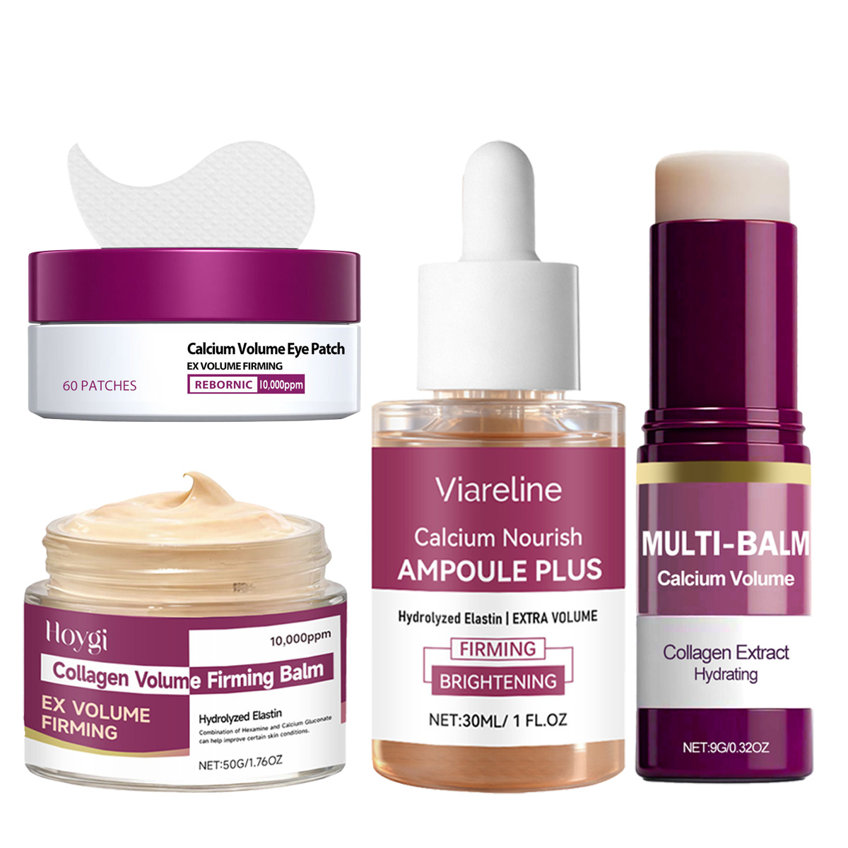 Calcium Skincare Set-Antioxida - Eye Pad Collagen 评论和价格