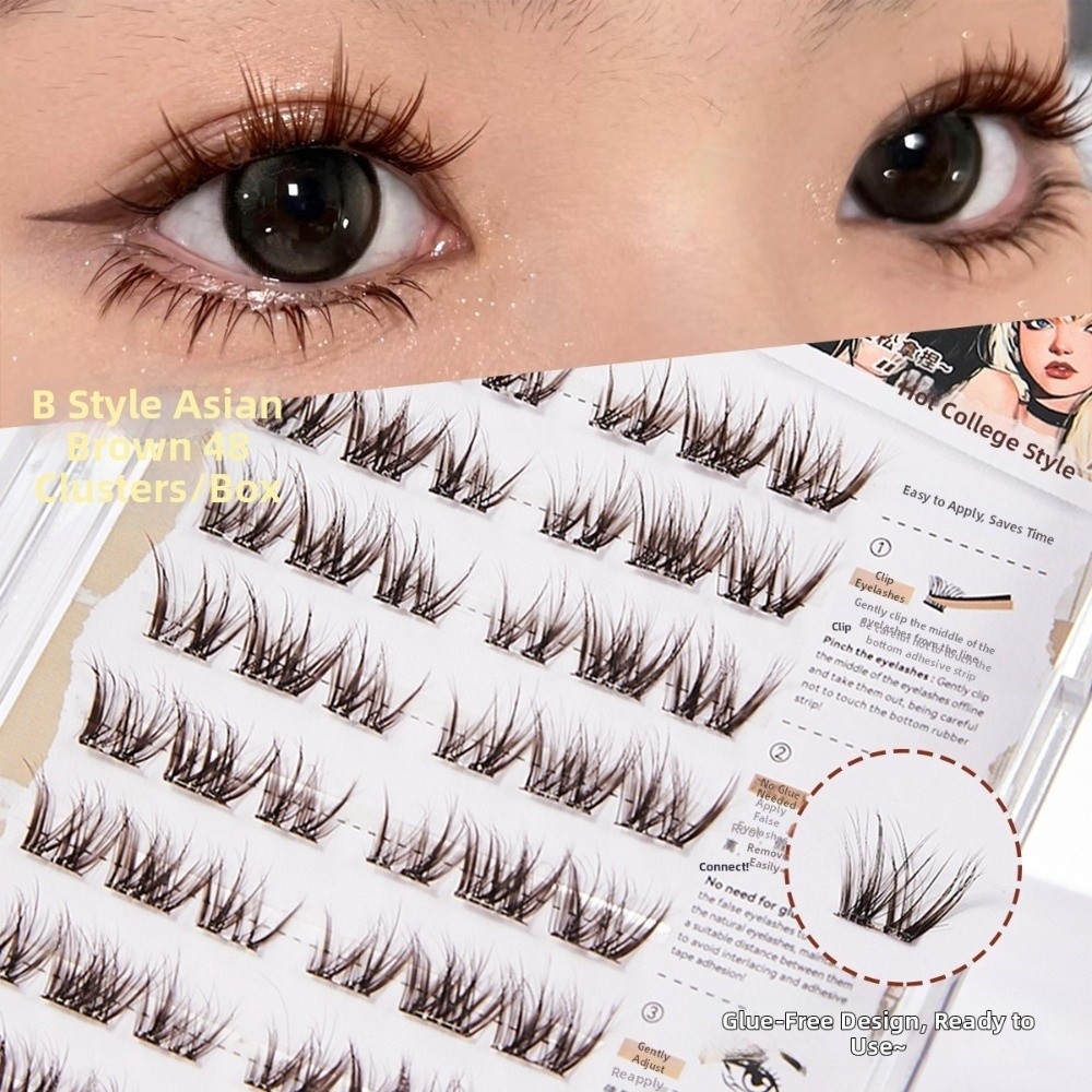 Thick Self Adhesive False Eyel - Eyelash Extension No 8 评论和价格