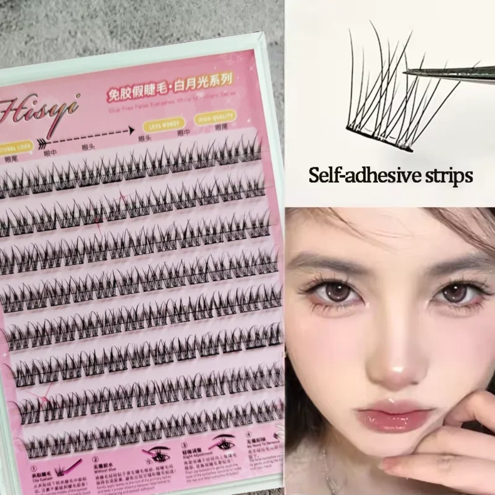 8 Rows Self-Adhesive False Eye - Eyelash Extension No 8 评论和价格