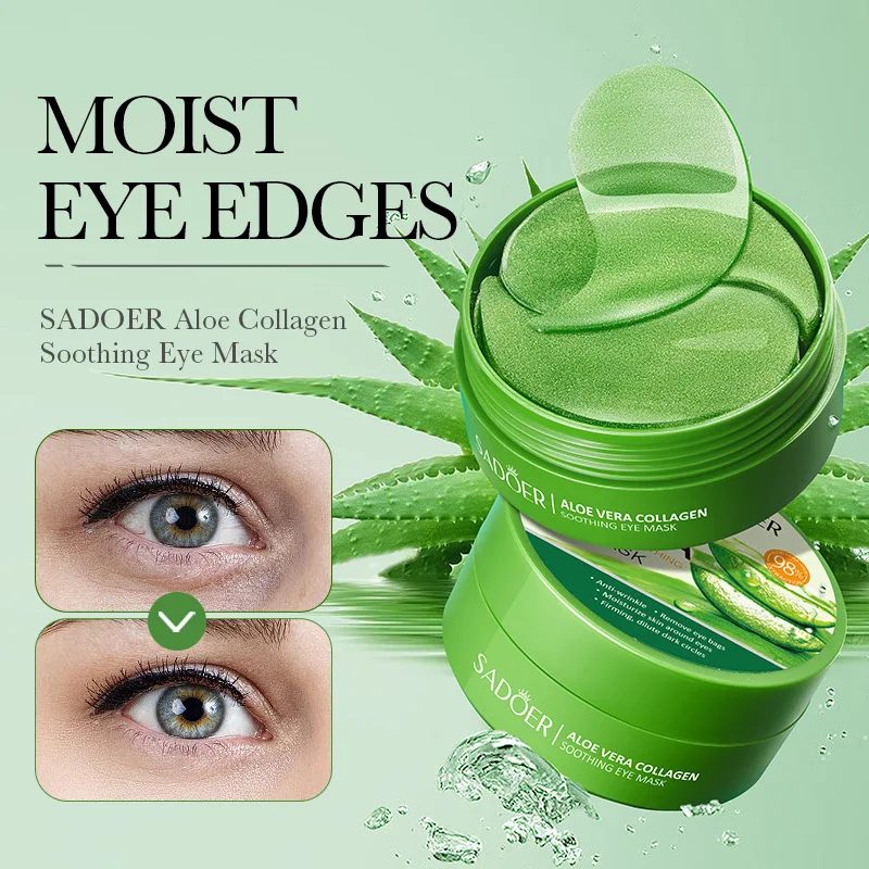 SADOER 60Pcs Collagen Aloe Ver - Eye Pad Collagen 评论和价格